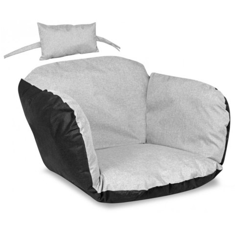 PODUSZKA OGRODOWA BOCIANIE GNIAZDO 112x113CM Z ZAGŁÓWKIEM JASNOSZARA PODUSZKA OGRODOWA BOCIANIE GNIAZDO 112x113CM Z ZAGŁÓWKIEM JASNOSZARA