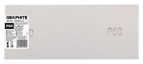 Siatka ścierna biała 115 x 280 mm, P60 Siatka ścierna biała 115 x 280 mm, P60