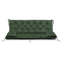 ZESTAW OGRODOWY 150x60x50CM + 2 PODUSZKI 42X42 CM ZIELONY