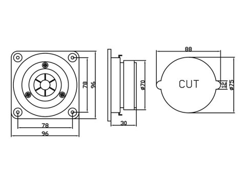 0953# GŁOŚNIK YDq406 4"50W 8OHM BLOW 0953# GŁOŚNIK YDq406 4"50W 8OHM BLOW