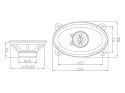 0960# GŁOŚNIK BLOW WH-4616 4x6" 2WAY KOM PLET SAMOCHODOWY