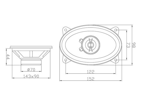 0960# GŁOŚNIK BLOW WH-4616 4x6" 2WAY KOM PLET SAMOCHODOWY 0960# GŁOŚNIK BLOW WH-4616 4x6" 2WAY KOM PLET SAMOCHODOWY