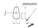 22-639# Antena blow fmd360 dachowa łamana