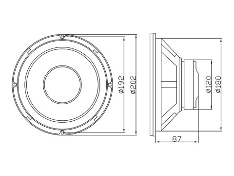 30-537# Głośnik blow a-200 4ohm 30-537# Głośnik blow a-200 4ohm