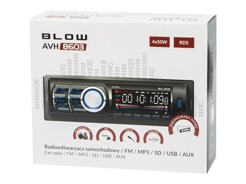 78-228# RADIO BLOW AVH-8603 RDS M P3/USB/MICRO SD/BLUETOOTH 78-228# RADIO BLOW AVH-8603 RDS M P3/USB/MICRO SD/BLUETOOTH