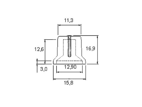 8690# GAŁKA POTENCJOMETRU N-1 OŚ 6MM BIAŁA 16MM 8690# GAŁKA POTENCJOMETRU N-1 OŚ 6MM BIAŁA 16MM