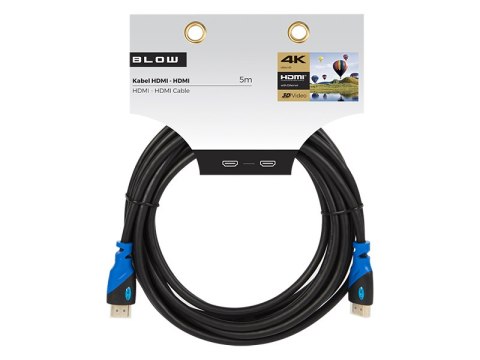 92-639# PRZYŁĄCZE HDMI-HDMI BLUE PROSTE 5M 4K 92-639# PRZYŁĄCZE HDMI-HDMI BLUE PROSTE 5M 4K
