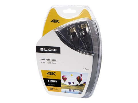 92-640# PRZYŁĄCZE HDMI-HDMI PREMIUM 1.5M BLACK 4K 2.0 92-640# PRZYŁĄCZE HDMI-HDMI PREMIUM 1.5M BLACK 4K 2.0