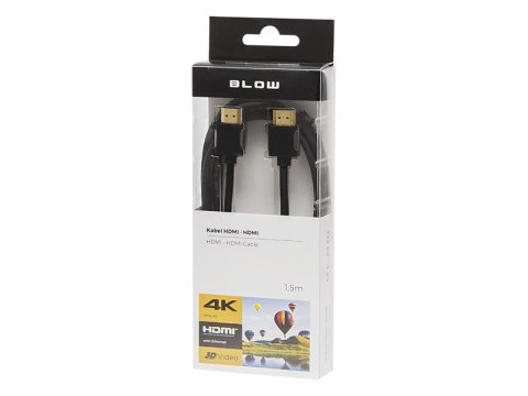 92-650# PRZYŁĄCZE HDMI-HDMI BLACK 2.0 4K 1,5M 92-650# PRZYŁĄCZE HDMI-HDMI BLACK 2.0 4K 1,5M