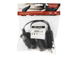 96-868# ROZGAŁĘŹNIK ZA PALNICZKI SAMOCHODOWEJ 1xWTYK/2xGNIAZDO+KABEL CS-25