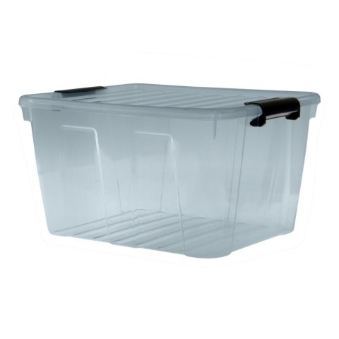 Pojemnik z pokrywą Plast Team Home Box 30L transparentny szary Pojemnik z pokrywą Plast Team Home Box 30L transparentny szary