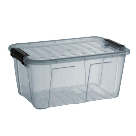 Pojemnik z pokrywą Plast Team Home Box 7,7L transparentny szary Pojemnik z pokrywą Plast Team Home Box 7,7L transparentny szary
