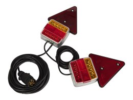 23-219# Zestaw lamp do przyczepy samochodowej led trójkąt