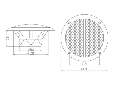 30-713# GŁOŚNIK SUFITOWY WS-180 165MM 80W/8OHM BIAŁY 30-713# GŁOŚNIK SUFITOWY WS-180 165MM 80W/8OHM BIAŁY