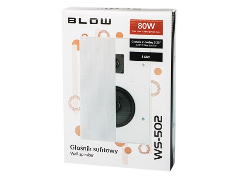 30-716# GŁOŚNIK SUFITOWY WS-502 287x197x38 80W 30-716# GŁOŚNIK SUFITOWY WS-502 287x197x38 80W
