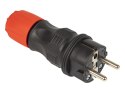 4095# Wtyczka wt-54 prosta czarno/czerwona hermetyczne ip54