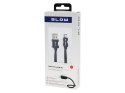 66-112# Przyłącze usb a - micro b 2,0m plecionka czarny blister