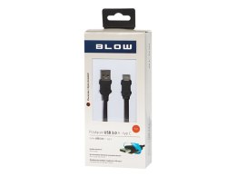 66-126# Przyłacze usb 3.0 a - usb-c 1m plecionka bl