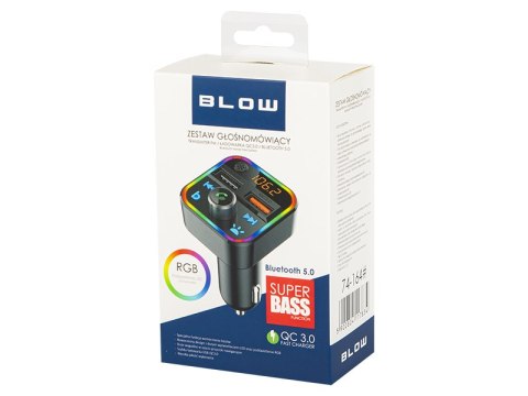 74-164# Transmiter fm blow bluetooth5+qc3.0 rgb 74-164# Transmiter fm blow bluetooth5+qc3.0 rgb