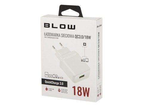 76-003# ŁADOWARKA SIECIOWA GNIAZDO USB qC3.0 18W 76-003# ŁADOWARKA SIECIOWA GNIAZDO USB qC3.0 18W