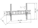 76-859# UCHWYT TV LCD Hq 32"-65" CZARNY  POCHYLNY`