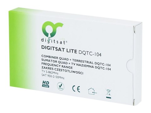 77-172# Sumator do quad+tv digitsat dqtc-104 77-172# Sumator do quad+tv digitsat dqtc-104