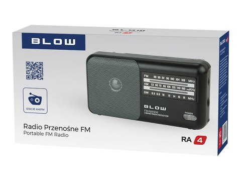 77-533# RADIO PRZENOŚNE ANALOGOWE AM/FM BLOW RA4 77-533# RADIO PRZENOŚNE ANALOGOWE AM/FM BLOW RA4