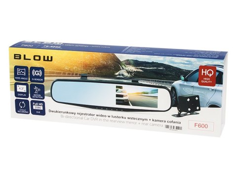 78-528# REJESTRATOR VIDEO BLACKBOx DVR F600BLOW LUSTERKO + KAMERA TYŁ 78-528# REJESTRATOR VIDEO BLACKBOx DVR F600BLOW LUSTERKO + KAMERA TYŁ