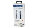 91-282# PRZEDŁUZACZ JACK 3,5MM 1M  PROSTY METAL BLIST BLISTER