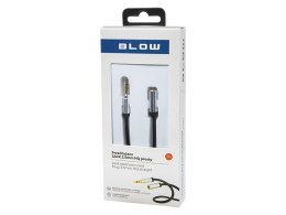 91-282# PRZEDŁUZACZ JACK 3,5MM 1M  PROSTY METAL BLIST BLISTER