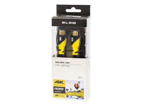 92-656# PRZYŁĄCZE HDMI-HDMI YELLOW PROSTE 5M 4K 92-656# PRZYŁĄCZE HDMI-HDMI YELLOW PROSTE 5M 4K