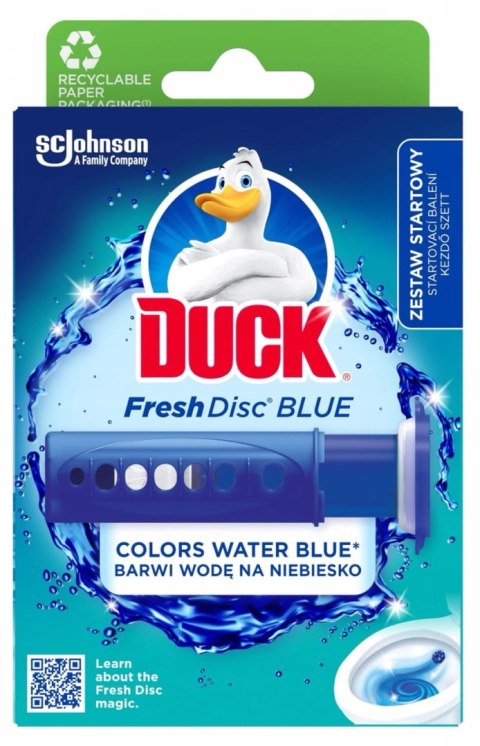 Duck Fresh Discs Blue - Żelowy Krążek Do Toalety 36ml + Aplikator Duck Fresh Discs Blue - Żelowy Krążek Do Toalety 36ml + Aplikator