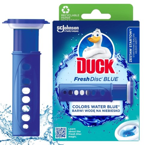 Duck Fresh Discs Blue - Żelowy Krążek Do Toalety 36ml + Aplikator Duck Fresh Discs Blue - Żelowy Krążek Do Toalety 36ml + Aplikator