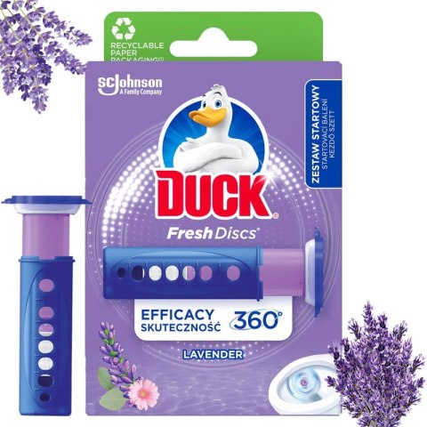 Duck Fresh Discs Lavender - Żelowy Krążek Do Toalety 36ml + Aplikator Duck Fresh Discs Lavender - Żelowy Krążek Do Toalety 36ml + Aplikator