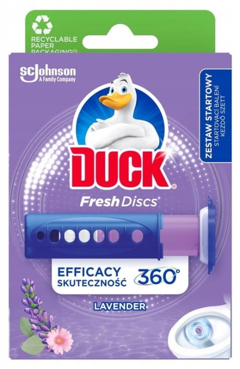 Duck Fresh Discs Lavender - Żelowy Krążek Do Toalety 36ml + Aplikator Duck Fresh Discs Lavender - Żelowy Krążek Do Toalety 36ml + Aplikator