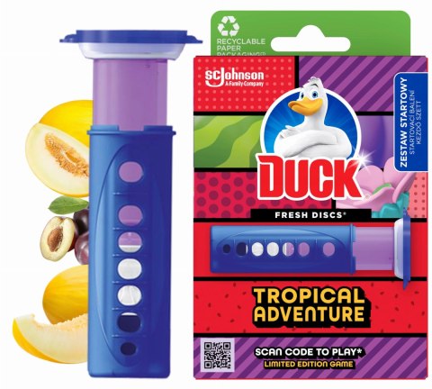 Duck Fresh Discs Tropical Adventure - Żelowy Krążek Do Toalety 36ml + Aplikator Duck Fresh Discs Tropical Adventure - Żelowy Krążek Do Toalety 36ml + Aplikator