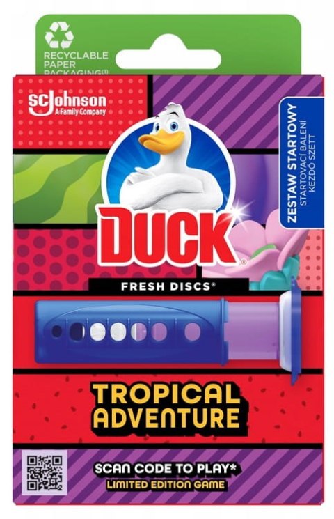Duck Fresh Discs Tropical Adventure - Żelowy Krążek Do Toalety 36ml + Aplikator Duck Fresh Discs Tropical Adventure - Żelowy Krążek Do Toalety 36ml + Aplikator