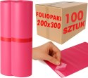Foliopaki Kurierskie Różowe 200x300mm - 100 szt.