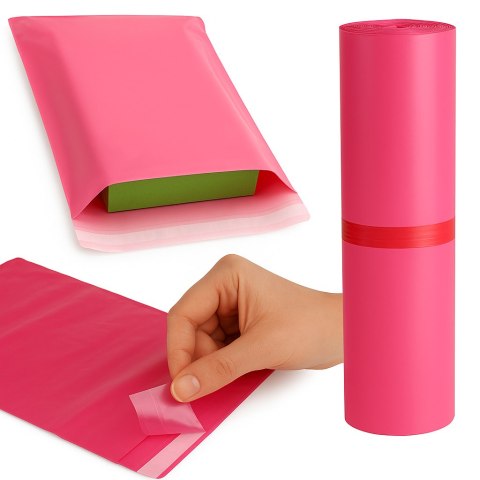 Foliopaki Kurierskie Różowe 200x300mm - 100 szt.
