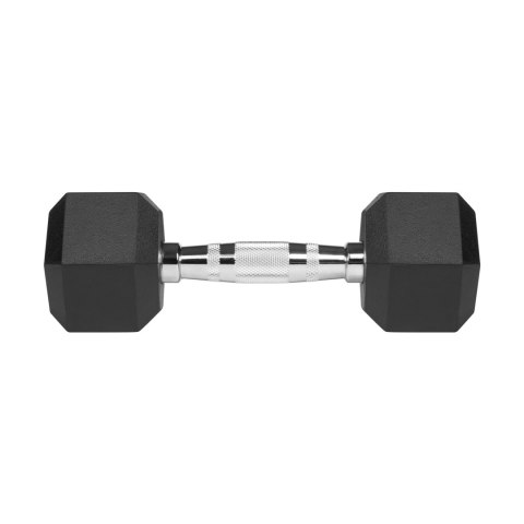 Hantle żeliwne gumowane HEX 2x4 kg REBEL ACTIVE Hantle żeliwne gumowane HEX 2x4 kg REBEL ACTIVE