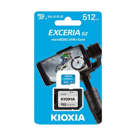 Karta pamięci microSD 512 GB UHS-I U1 Kioxia z adapterem Karta pamięci microSD 512 GB UHS-I U1 Kioxia z adapterem
