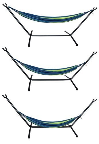 Hamak ogrodowy 200x150cm ze stelażem Hamak ogrodowy 200x150cm ze stelażem