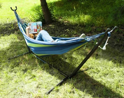 Hamak ogrodowy 200x150cm ze stelażem Hamak ogrodowy 200x150cm ze stelażem