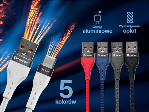 Kabel TRACER USB A - Typ C 1m RD Kabel TRACER USB A - Typ C 1m RD