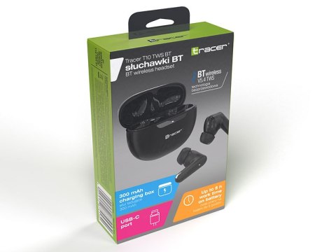 SŁUCHAWKI TRACER T10 TWS BT SŁUCHAWKI TRACER T10 TWS BT