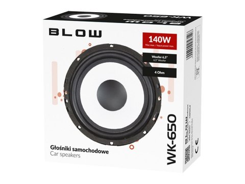 0896# GŁOŚNIK BLOW WK650 4OHM SAMOCHODOWY NISKOTONOWY 0896# GŁOŚNIK BLOW WK650 4OHM SAMOCHODOWY NISKOTONOWY