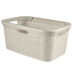 Kosz do magla Curver Natural Style 45L kremowy