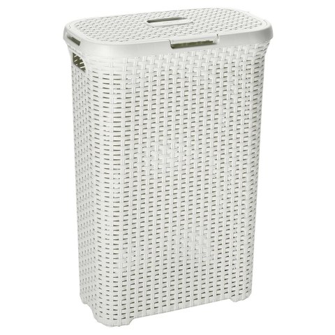 Kosz na bieliznę Curver Natural Style 40L kremowy
