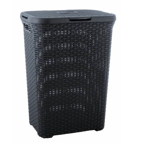 Kosz na bieliznę Curver Natural Style 60L ciemnySz Kosz na bieliznę Curver Natural Style 60L ciemnySz