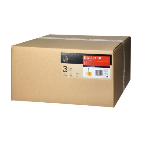 ROLLO lampa wisząca, moc max. 1x15W, musztardowa, krótka ROLLO lampa wisząca, moc max. 1x15W, musztardowa, krótka